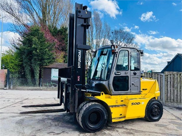2016 HYUNDAI 50B-9 Used Pneumatic Tyre Forklifts for sale