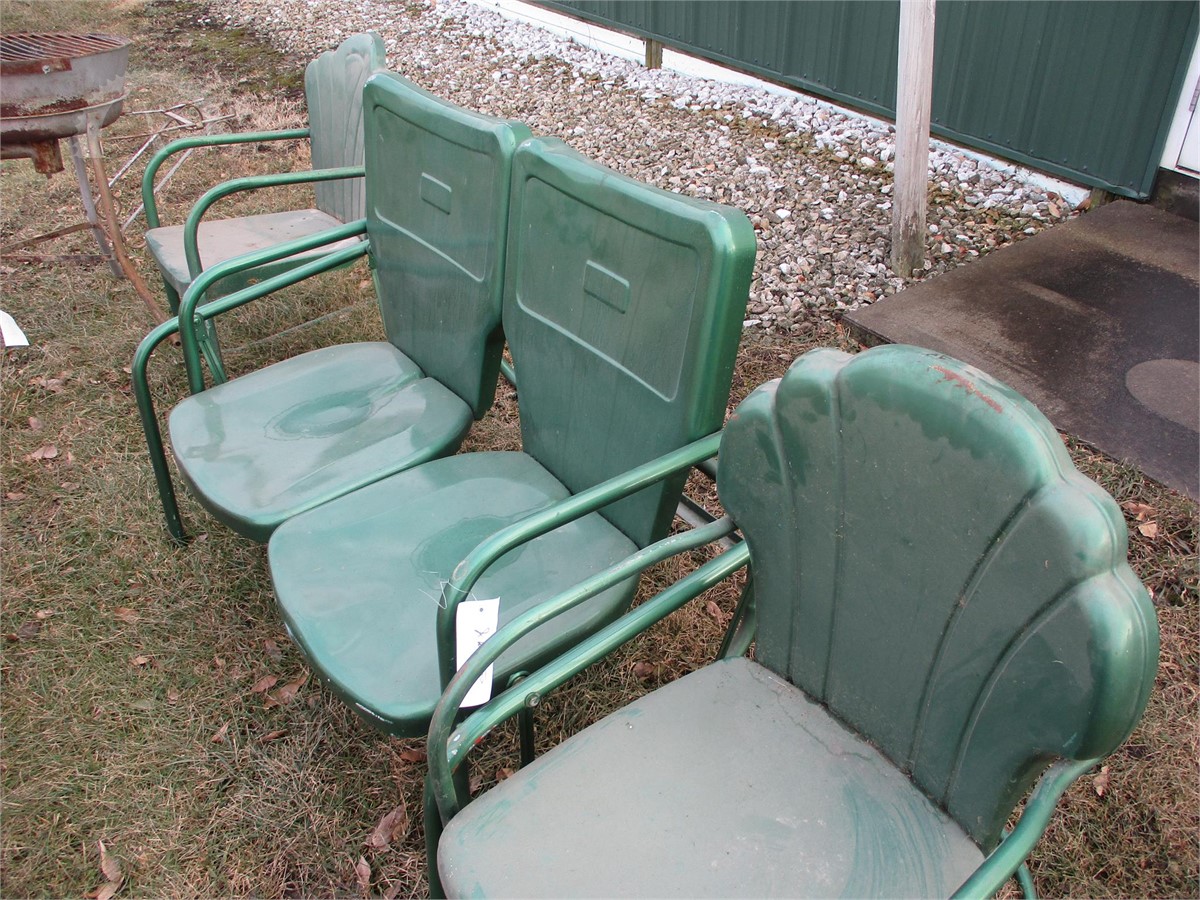 Auctiontime Com Lawn Chairs Metal Vintage Online Auctions