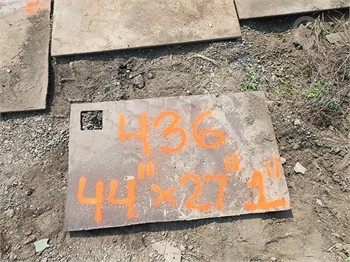 (1) STEEL ROAD PLATE:  44 IN. X 27 IN. X 1 IN. Used Other Shop / Warehouse auction results