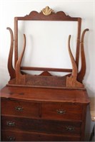 Antique Dresser With Lyre Mirror Bracket Rusty By Design