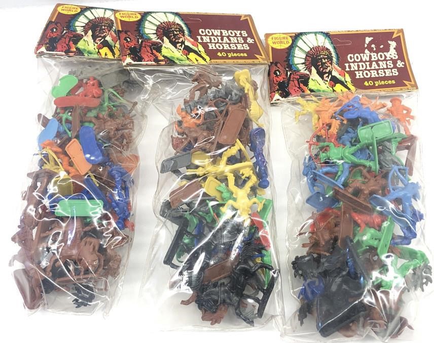 Vintage Plastic Cowboys Indians Toys Big Daddy Auctions Sales