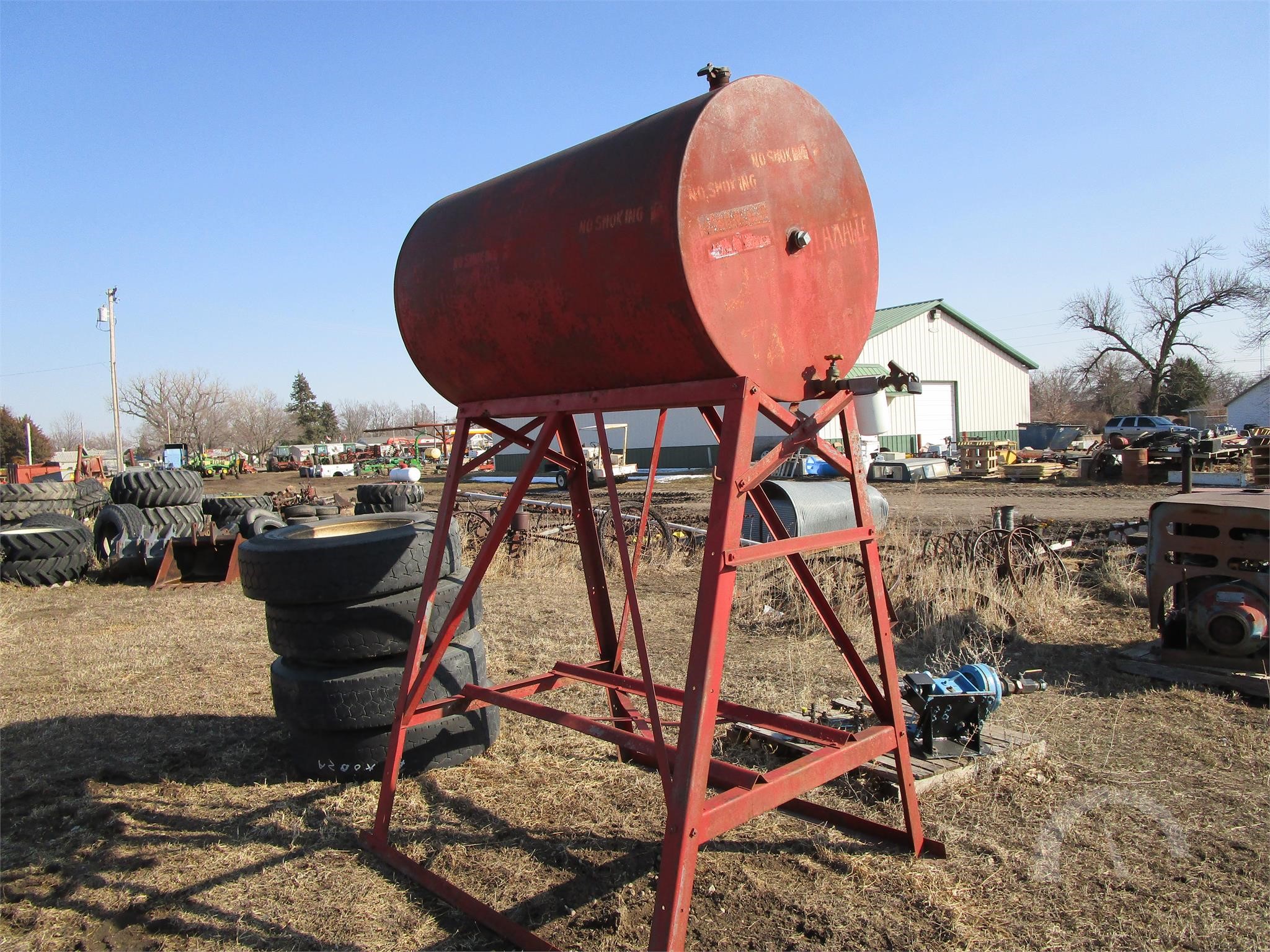Fuel Barrel On Stand 300 Gallon Online Auctions