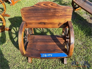 WOODEN WAGON WHEEL CHAIR Used Other upcoming auctions
