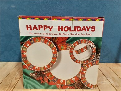 20 Piece Porcelain Holiday Dinnerware Other Items For Sale