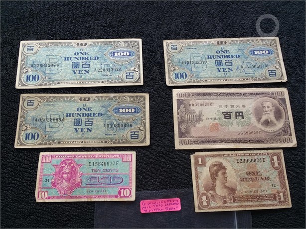 (6) WWII MILITARY SCRIPT Used U.S. Currency Coins / Currency auction results