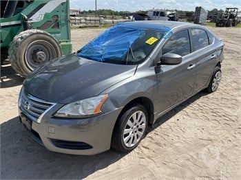 2015 NISSAN SENTRA Salvaged Sedans Cars upcoming auctions