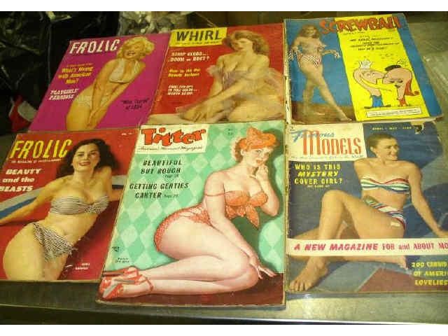 1950s Magazines - 1940'S 1950'S EARLY NUDIE PORN MAGAZINES | Auctions Unlimited