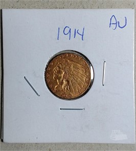 Us Mint 1914 2 1 2 Gold Indian Zum Verkaufen 1 - 