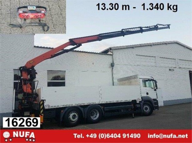 2009 MAN TGS 26.360 Used Dropside Flatbed Trucks for sale