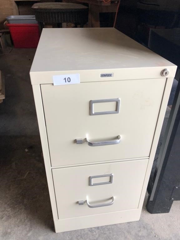 Staples 2 Drawer Filing Cabinet Graber Auctions