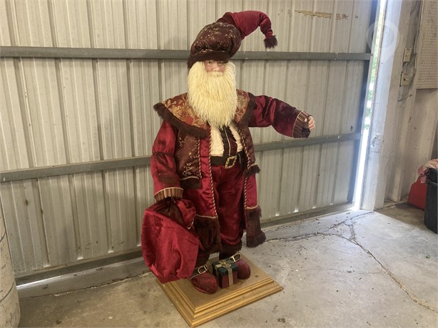 OLD TIME SANTA 6 FT TALL Used Sculptures / Statues Art auction results