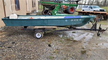 JON BOAT WITH 9.5 HP MOTOR, GAS TANK AND LIFE JACK Boats Auction