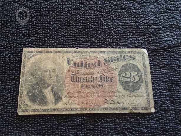 1863 FR # 1307 4TH ISSUE 25 C FRACTIONAL CURRENCY Used U.S. Currency Coins / Currency auction results
