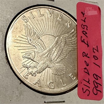 1984 1 OZ SILVER LIBERTY EAGLE; .999+ PURE SILVER Silver Bullion Coins /  Currency For Sale