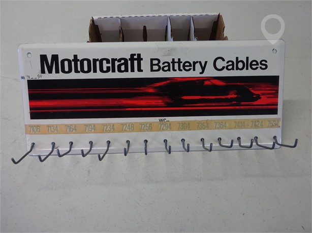MOTORCRAFT BATTERY CABLES DISPLAY RACK SIGN Used Signs Collectibles auction results