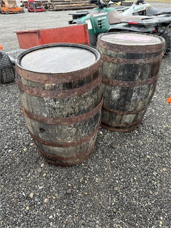 (2) WHISKEY BARRELS Used Other auction results
