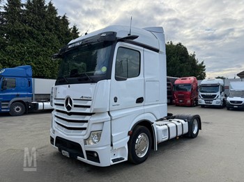 A 2021 Mercedes-Benz Actros 1848 parked on a lot.