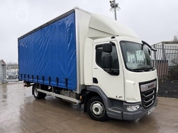 A 2022 DAF LF180 curtainsider.