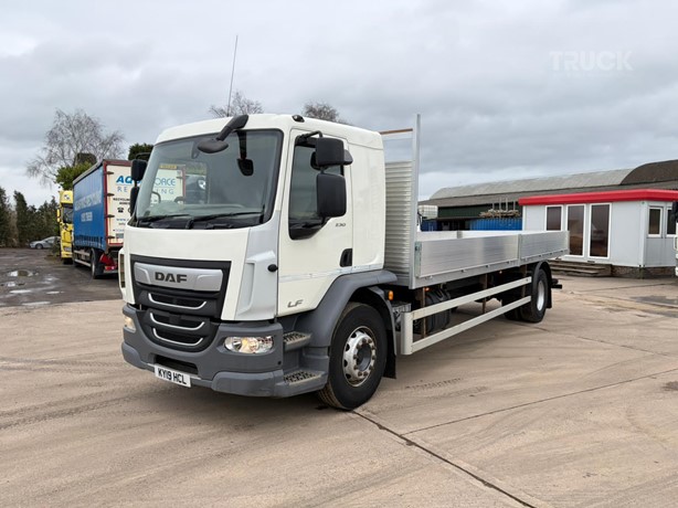 2019 DAF LF230 Used Pritschen LKW mit Bordwände zum verkauf