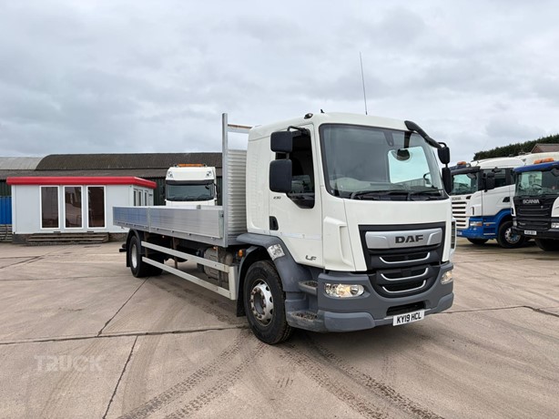 2019 DAF LF230 Used Pritschen LKW mit Bordwände zum verkauf