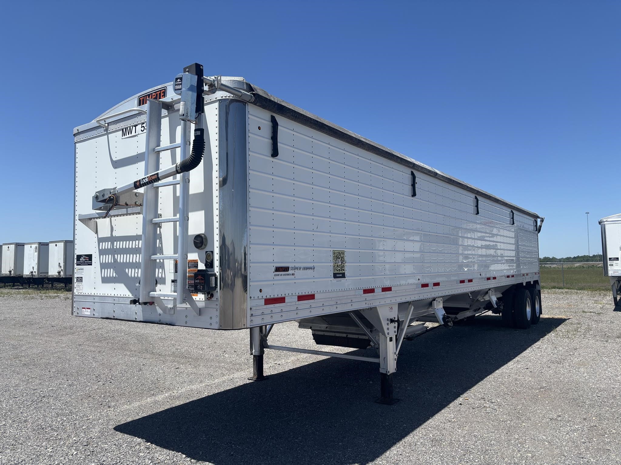 A 2023 Timpte Super Hopper grain semi-trailer.