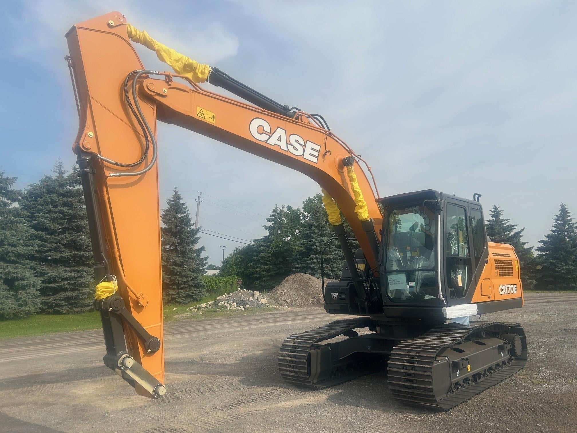 A 2025 Case CX170E crawler excavator.
