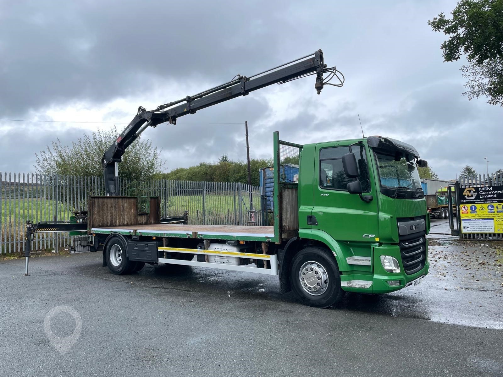 A 2019 DAF CF320 crane truck.