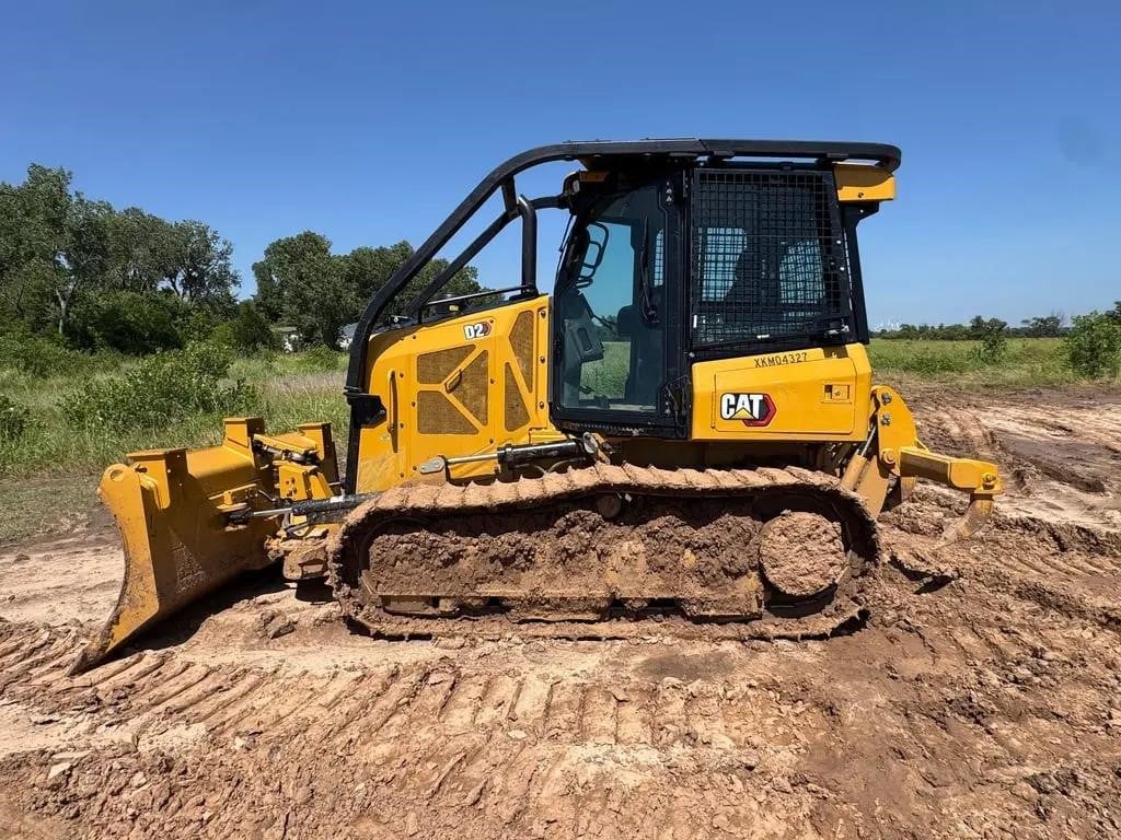 A 2024 Caterpillar D2 crawler dozer outdoors.