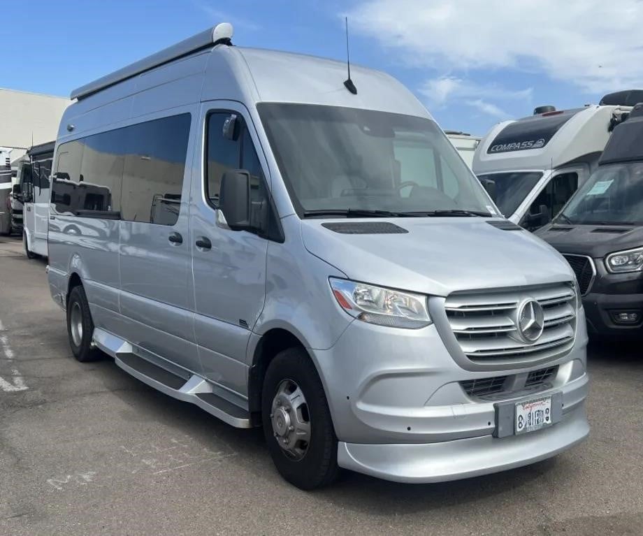 A 2021 Midwest Automotive Designs Passage MD2L EXT Class B motorhome.
