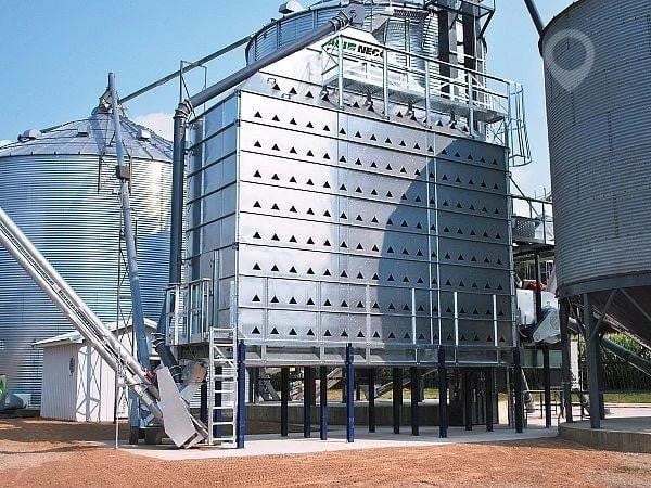 A NECO D24150 grain dryer on a grain storage operation.