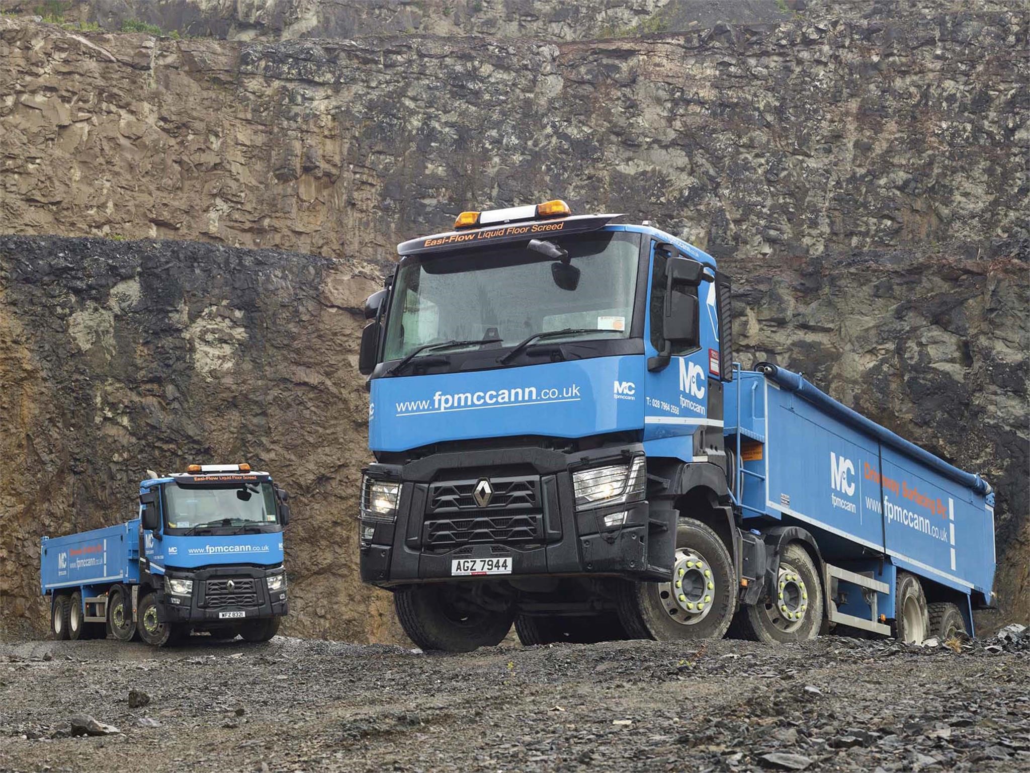 Heavy-Duty Renault Range C Trucks Chosen by Concrete Firm