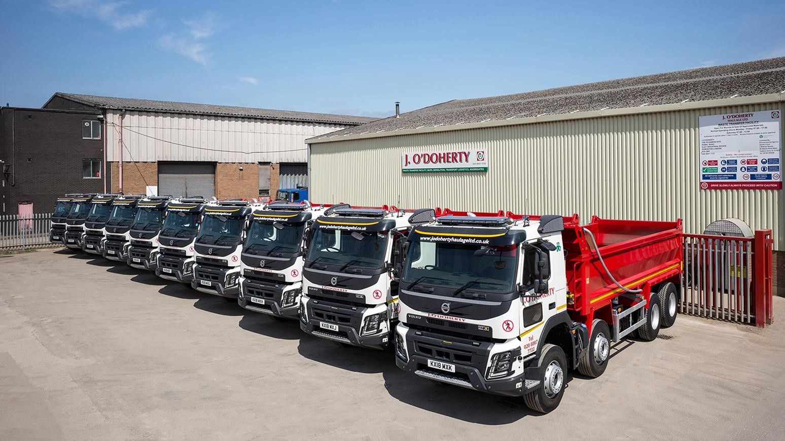 J. O’Doherty Haulage Adds 10 FMX 420 8x4 Tipper Trucks To Its Fleet