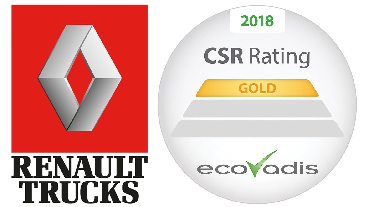 Renault Trucks Earns Gold Rating From Ecovadis