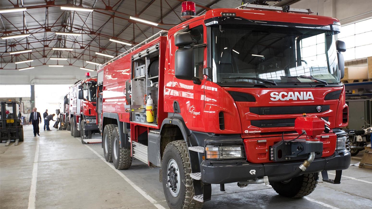Fraport Greece Order Scania Fire Trucks To Improve Airport Fire Safety