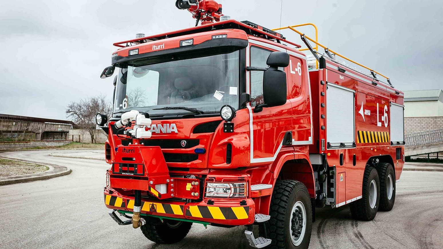 Aena Brings In 14 Scania P 490 Fire Trucks To Serve At Its Airports