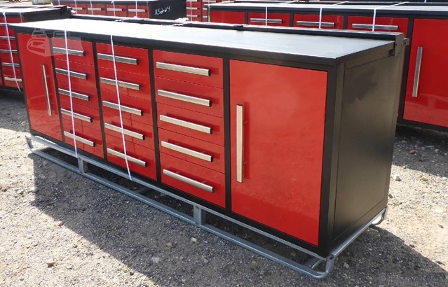 Suhie New 15 Drawer Red 10 Ft Steel Work Bench 15dr For Sale In