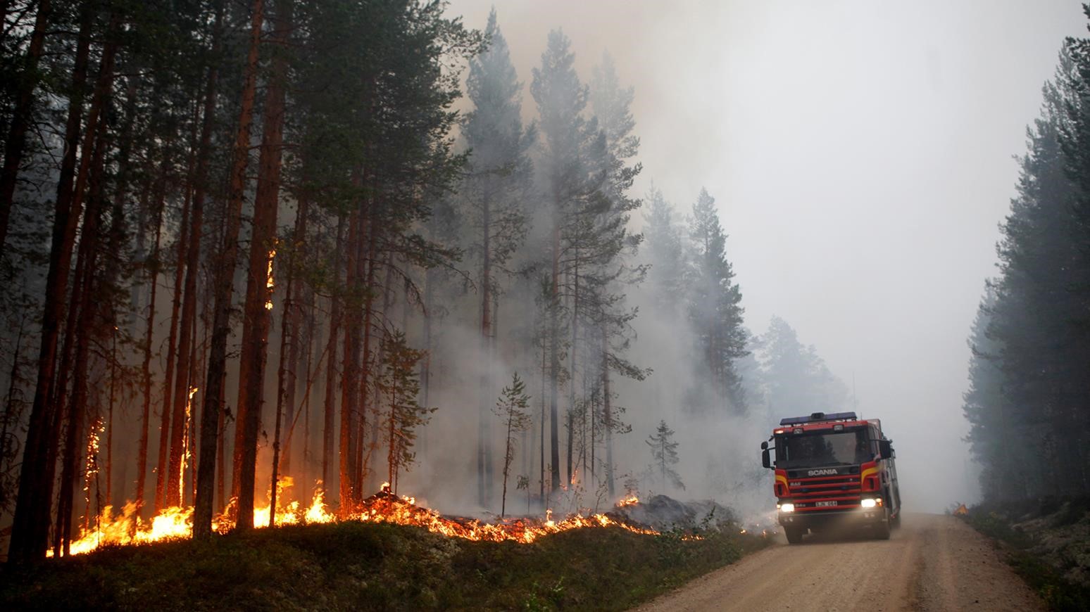 Scania CrewCabs Play Unique Role In Fighting Forest Fires In Sweden