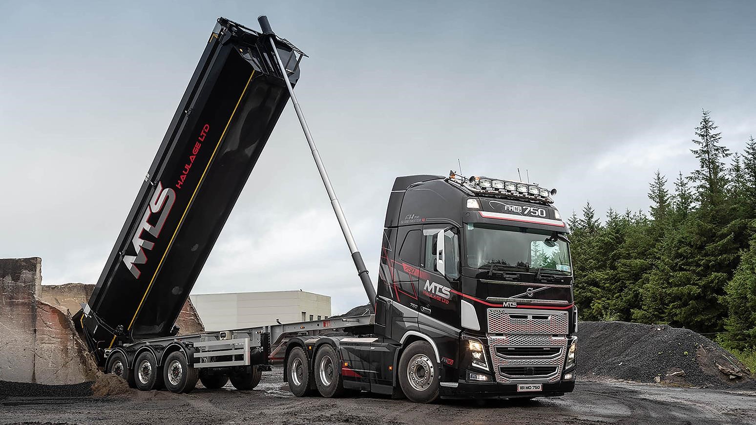 MTS Haulage Adds 750-Horsepower Volvo FH16 Truck With Tandem Axle Lift