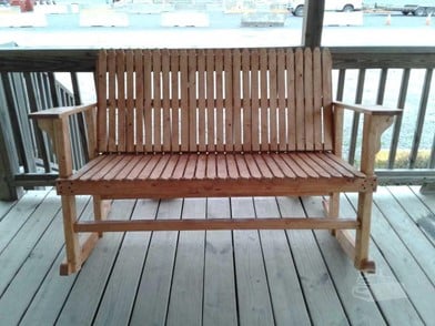 Handmade Double Wooden Rocking Chair Auktionsergebnisse 1