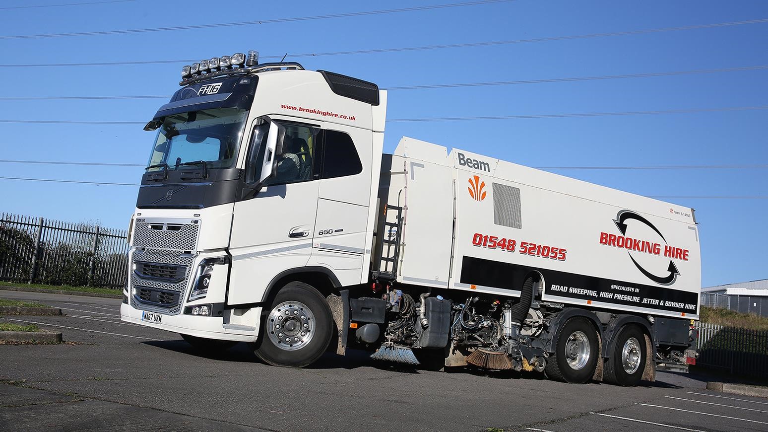 Brooking Hire Puts New High-Spec Volvo FH16 Sweeper Truck Into Operation
