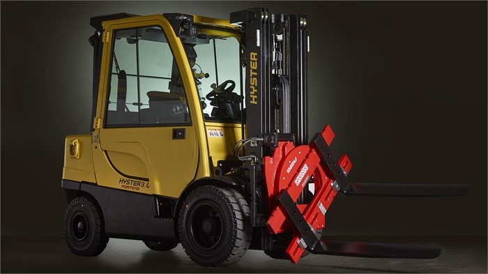 New Hyster Lift Truck Attachments Handle Pallets And Rotate Loads Farm And Plant Blog