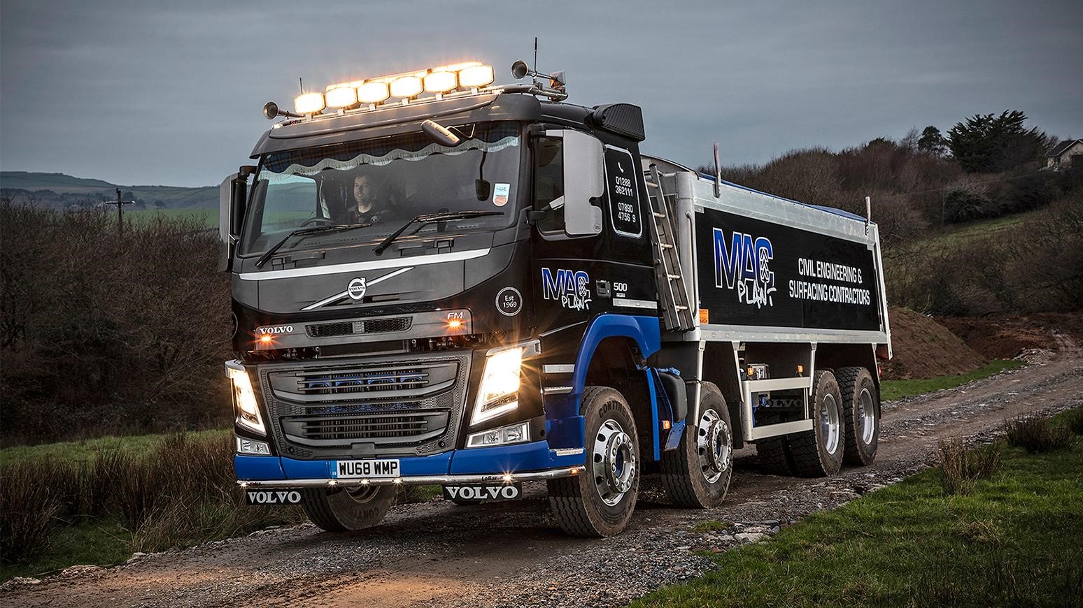Civil Engineering Company Buys First Brand-New Truck, A Volvo FM-500 8x4 Tipper