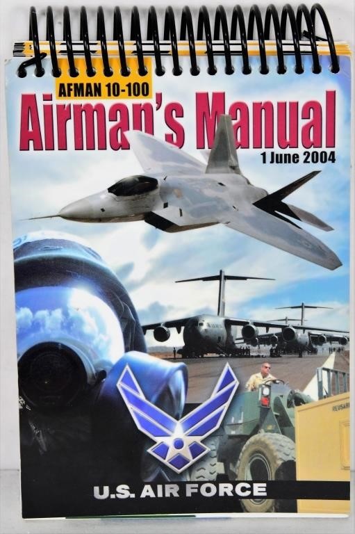 AIRMAN'S MANUAL AFMAN 10-100 Spiral-bound – 2004 | Brand Used Works