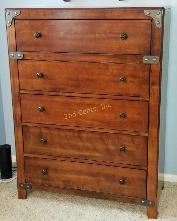 Walter Of Wabash 5 Drawer Modern Tall Dresser 2nd Cents Inc