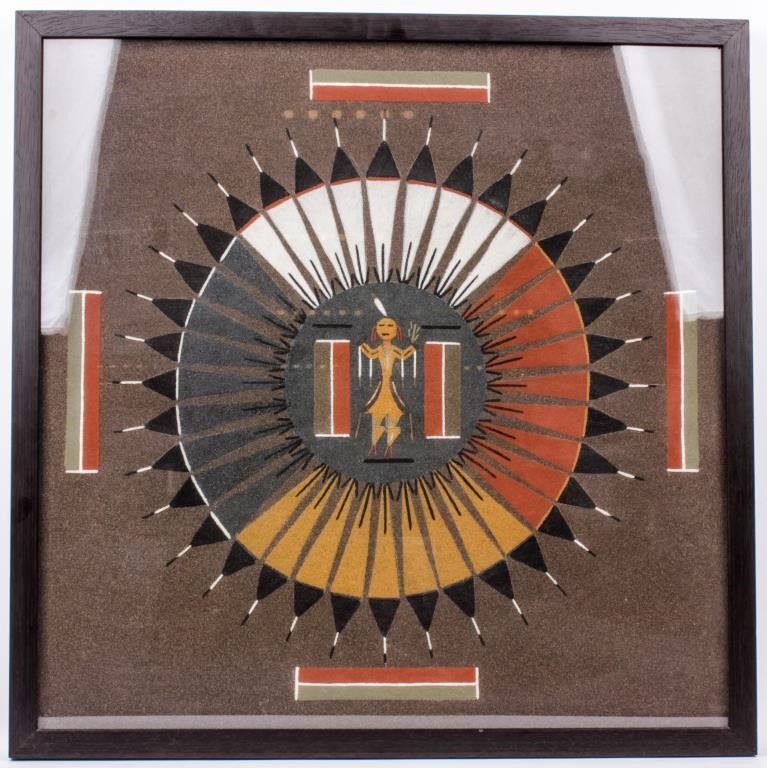 Navajo Sand Painting Sun Eagle Azfirearms Com Pot Of Gold Estate Liquidations