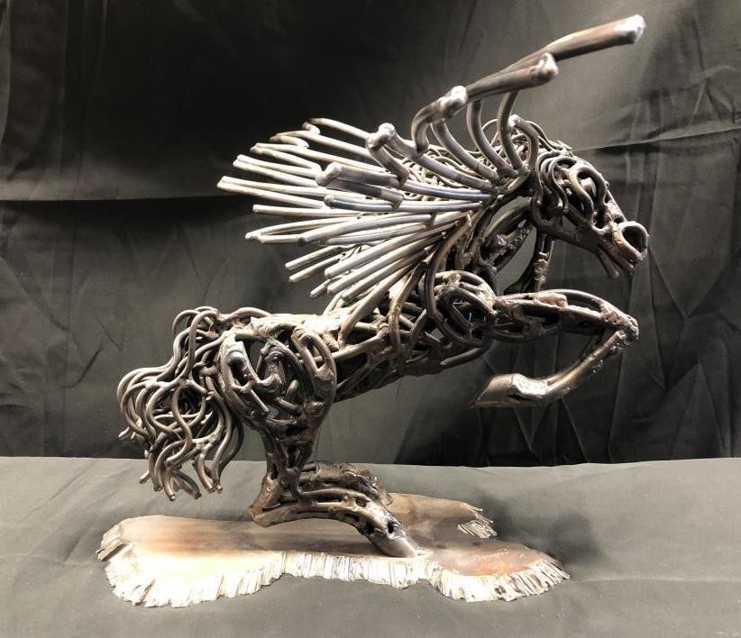 Pegasus Metal Welding Art Big Daddy Auctions Sales