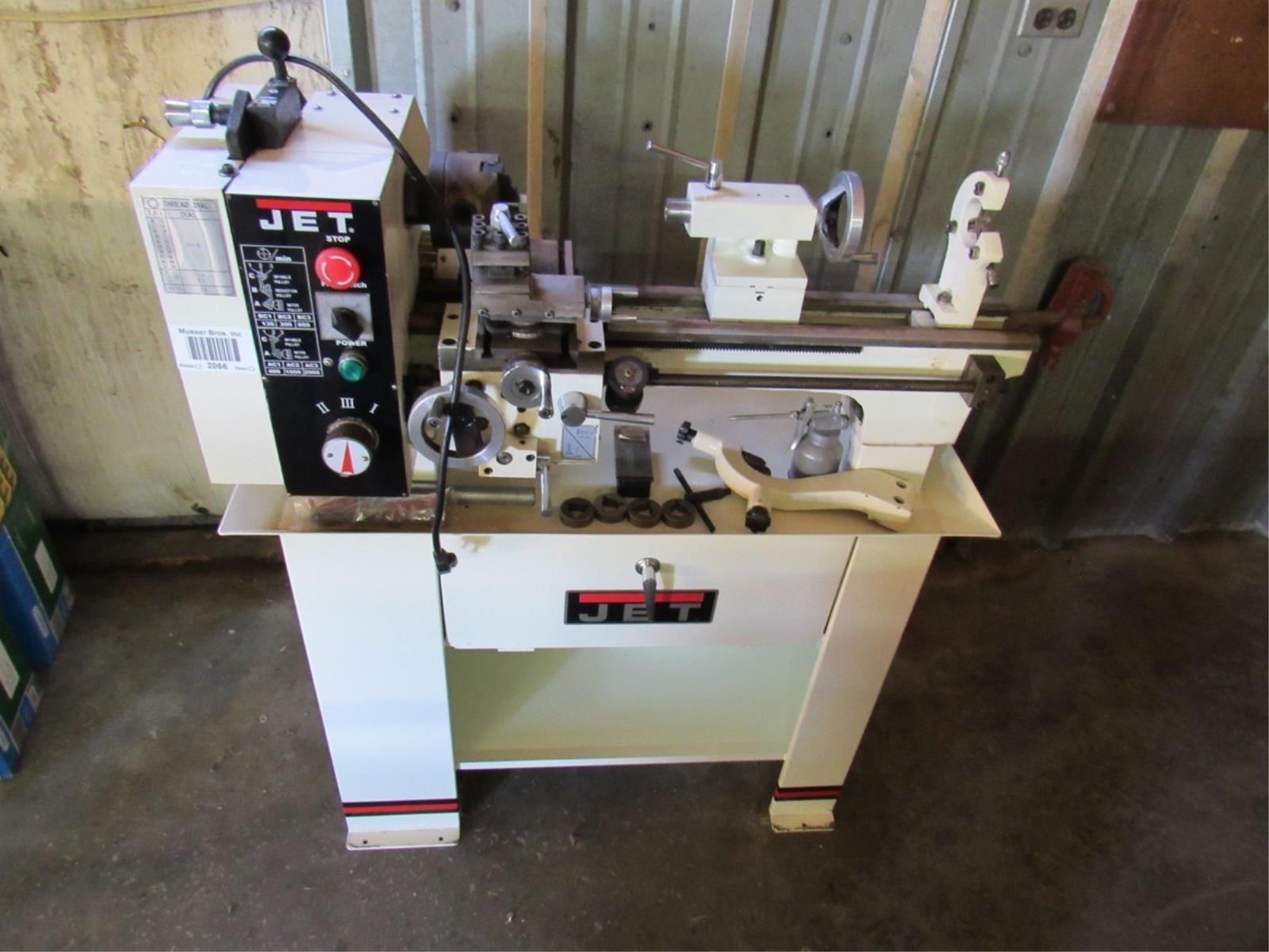 Jet Belt Drive Bench Lathe Mdl Bd 920w Hibid Auctions