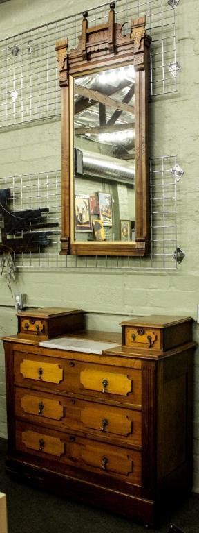 Furniture Vintage Oak Dresser And Mirror Azfirearms Com Pot Of