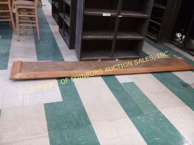 Bar Top With Wooden Ledge Edinburg Auction Sales Inc