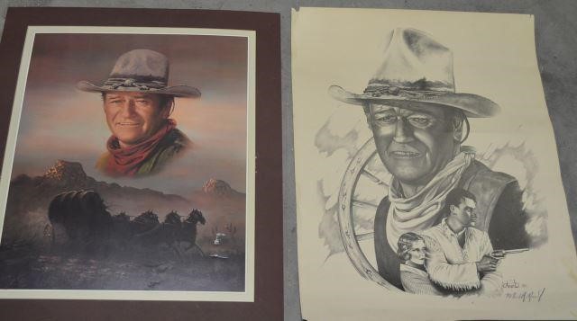2 John Wayne Prints Davis Auctioneers L P